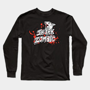 Shark Zombie Long Sleeve T-Shirt